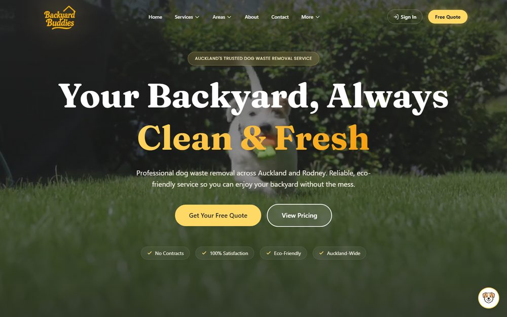 Backyard Buddies website